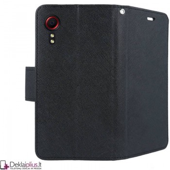 Telone fancy su skyreliais dėklas - juodas (telefonui Samsung Xcover 5) Telone fancy su skyreliais dėklas - juodas (telefonui Samsung Xcover 5)